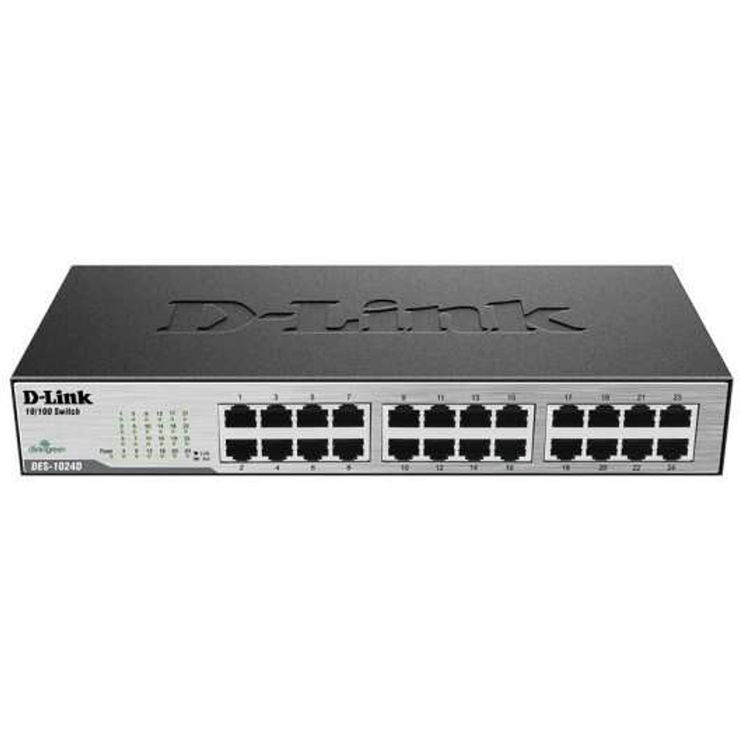 D-Link Switch 24 Puertos 10/100Mbps no Gestionable 1
