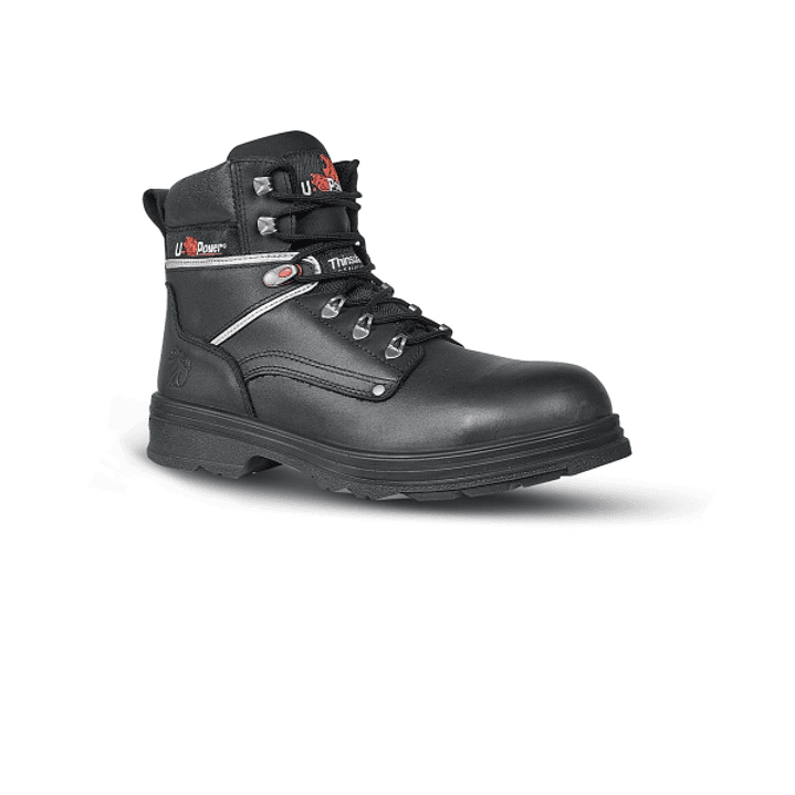 Upower Performance S Botines de Seguridad - Talla 38 - Empeine Piel Hidrofugo, Puntal Composite, Antiperforacion, Suela Antideslizante, Transpirable,  1