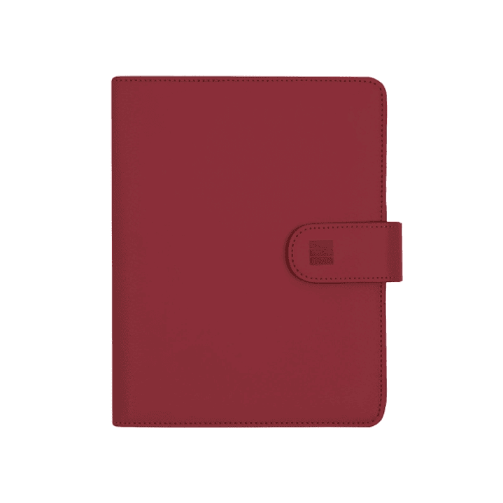 Finocam Open Troya Agenda Organizador - Anual 2026 - Formato 500 - 165x40x210mm - Semana Vista en Vertical - Color Burdeos 1