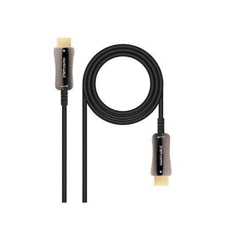 Nanocable Cable HDMI v2.1 AOC Macho a HDMI v2.1 Macho 20m - 8K@60Hz 4K@120Hz 48Gbps - Color Negro 1