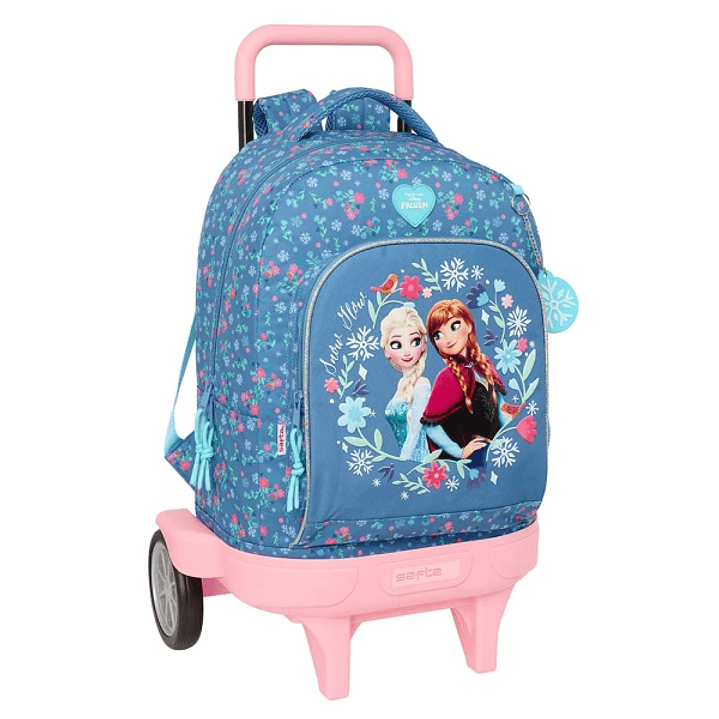 Safta Frozen Mochila con Carro - Extraible - Bolsillo Frontal - Portabotellas - Tirador Doble - Hombreras Acolchadas - Asa Acolchada - Tarjeta ID - Ru 1