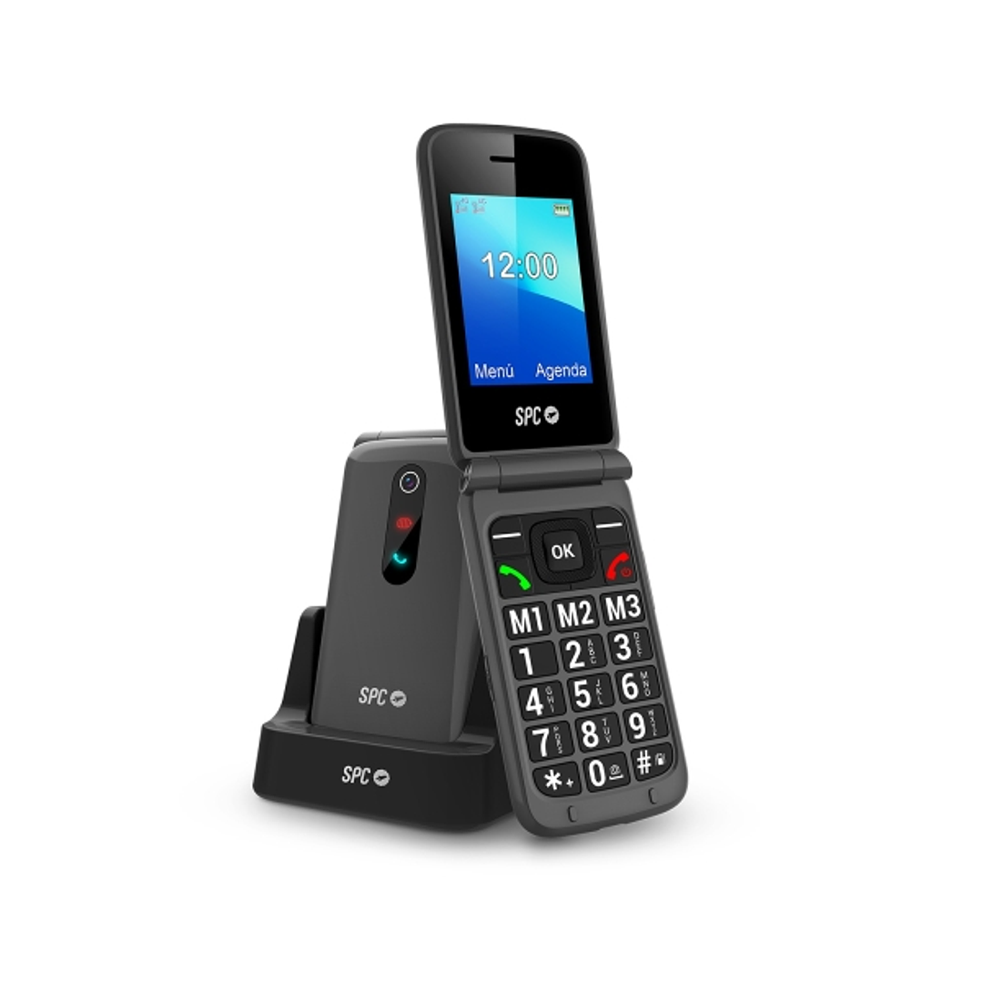 SPC Stella 3 Telefono Movil Para Mayores con Tapa - Boton SOS - Botones y Teclas Grandes - Ayuda Inteligente en Remoto - Acceso Directo a Tres Contact 1