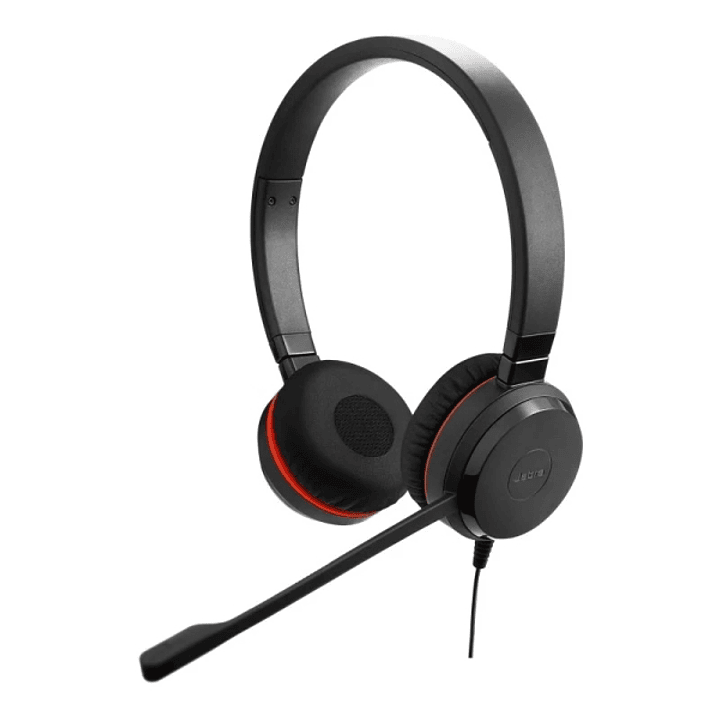 Jabra Evolve 20SE MS Auriculares Estero con Microfono USB - Cancelacion de Ruido - Diadema Ajustable - Controles en Cable - Color Negro 1