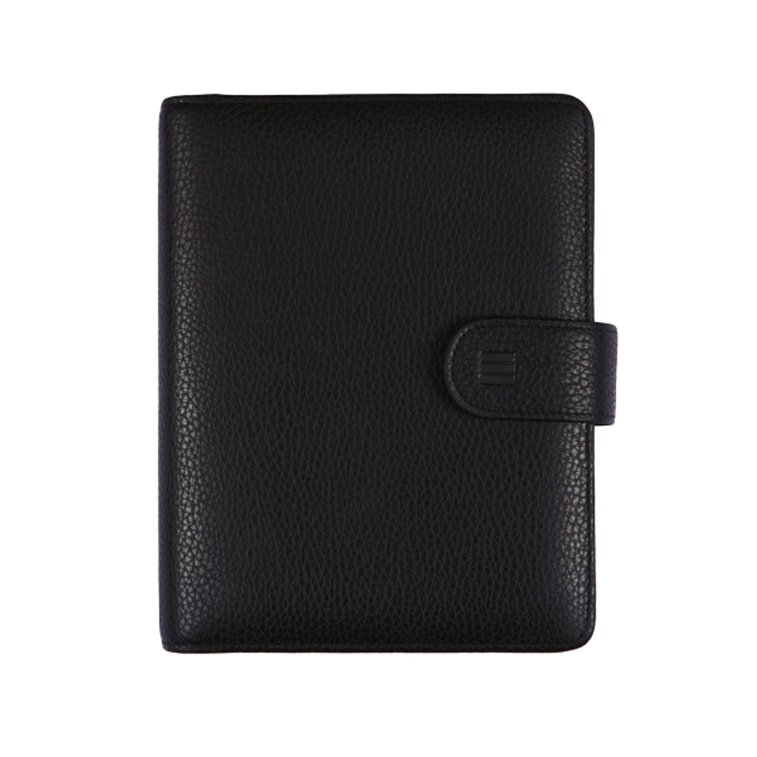 Finocam Open Piel Andrea Agenda Organizador - Anual 2026 - Formato 500 - 165x40x210mm - Semana Vista en Vertical - Color Negro 1