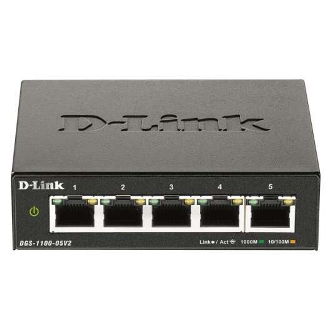D-Link Switch Smart 5 Puertos Gigabit 10/100/1000 Mbps 1