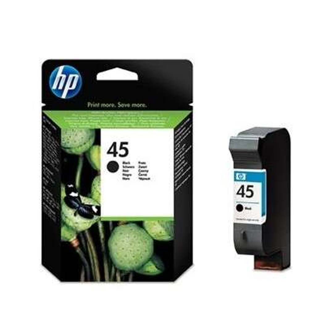 HP 45 Negro Cartucho de Tinta Original - 51645AE 1