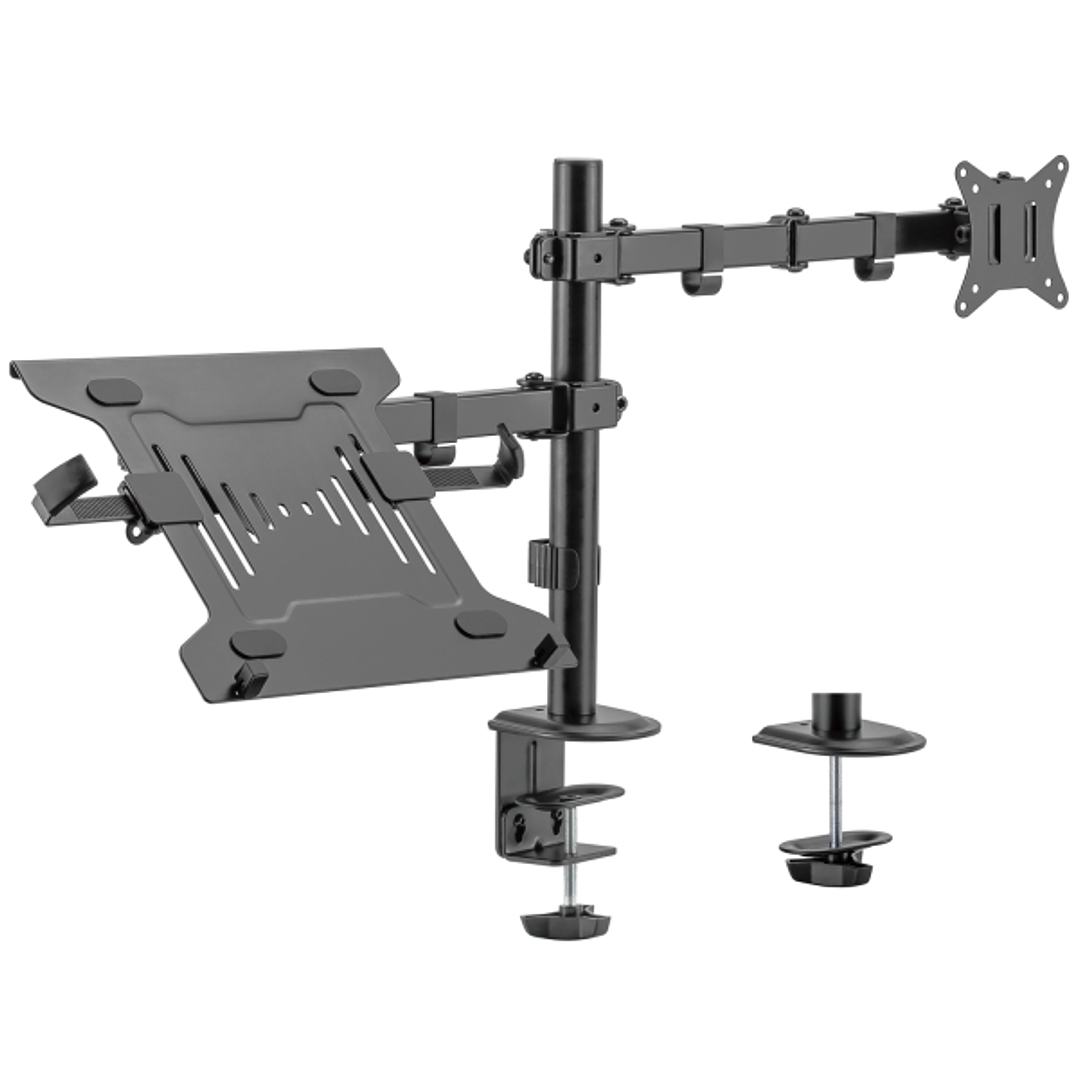 Ewent Soporte de Escritorio para 1 Monitor y 1 Portatil 34