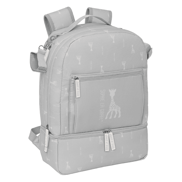 Safta Sophie la Girafe Mum Mochila para Carrito Bebe de 19.4L - Bolsillos Internos - Cremallera Doble Facil - Bolsillo Termo - Bolsillo Lateral - 300x 1