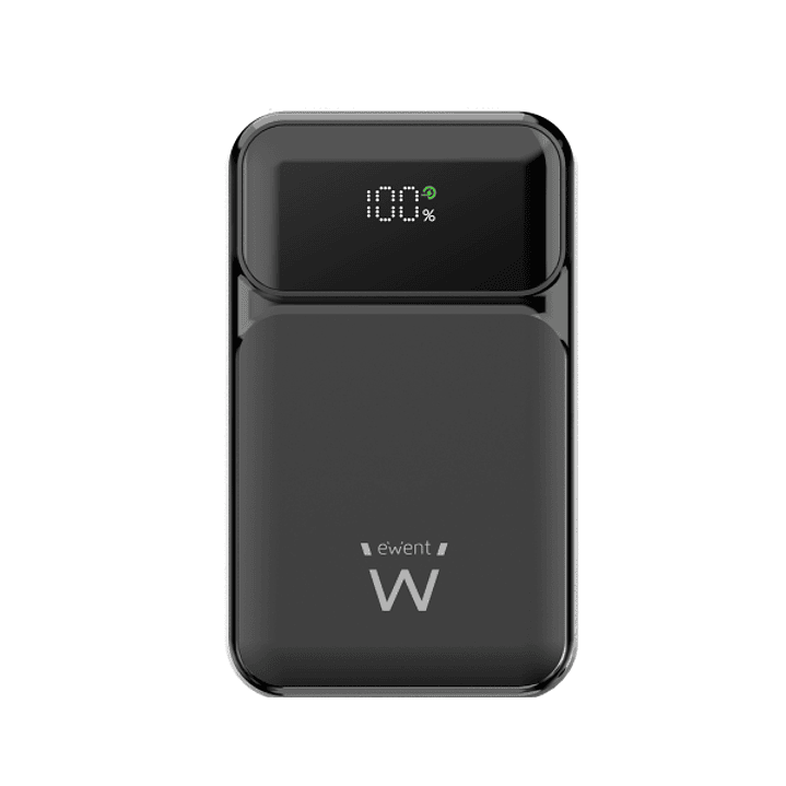 Ewent EW1164 Powerbank 20000mAH 65W PD - USB-A, USB-C - Pantalla LED - Color Negro 1