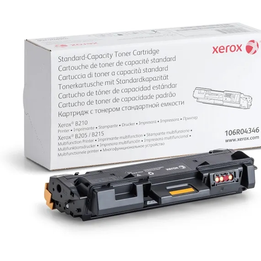 Xerox B205/B210/B215 Negro Cartucho de Toner Original - 106R04346 1