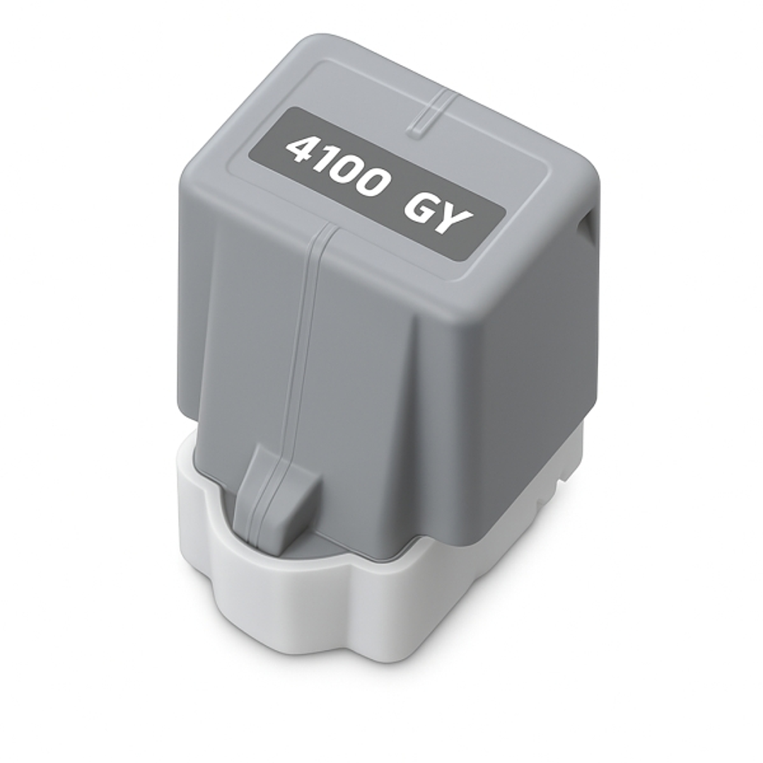 Canon PFI4100 Gris Cartucho de Tinta Pigmentada Generico - Reemplaza PFI4100GY/6783C001 1