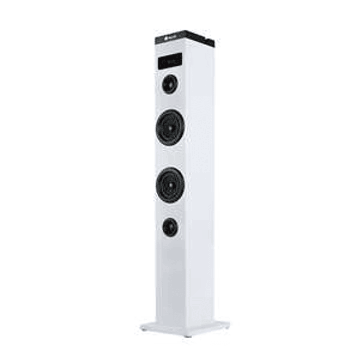 NGS Sky Charm Torre de Sonido Bluetooth 50W - Mando a Distancia - Pantalla LED - USB, Radio FM, Aux In y Entrada Optica TV - Carcasa de Madera - Color 1