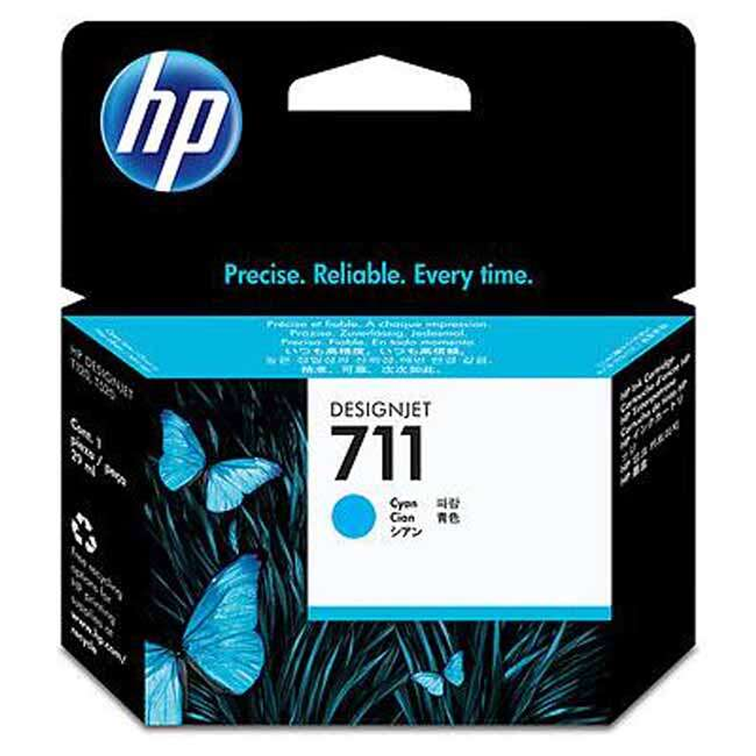HP 711 Cyan Cartucho de Tinta Original - CZ130A 1