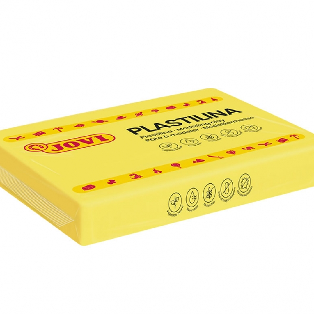Jovi Caja de 15 Pastillas de Plastilina 350gr - Pasta Vegetal - No Se Seca - sin Gluten - Inocua - Facil de Moldear - Ideal para Figuras Voluminosas - 1