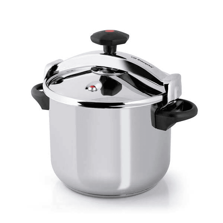 Orbegozo HPL 8070 Olla Clasica a Presion - Capacidad 8 Litros - Triple Seguridad - Regulacion de Presion Interna - Fondo Sandwich - Asas Laterales - A 1