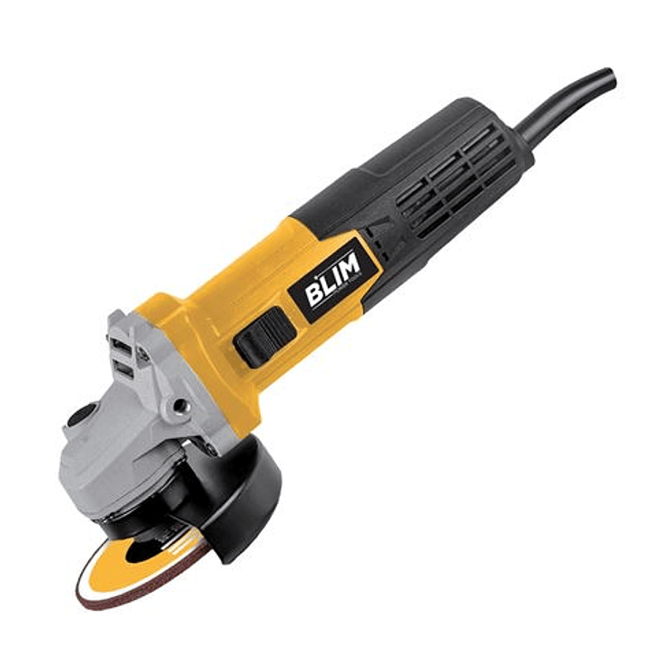 Blim Radial 115mm - 750W - Velocidad 12000rpm - Proteccion Antichispas - Ergonomica - Color Negro y Amarillo 1