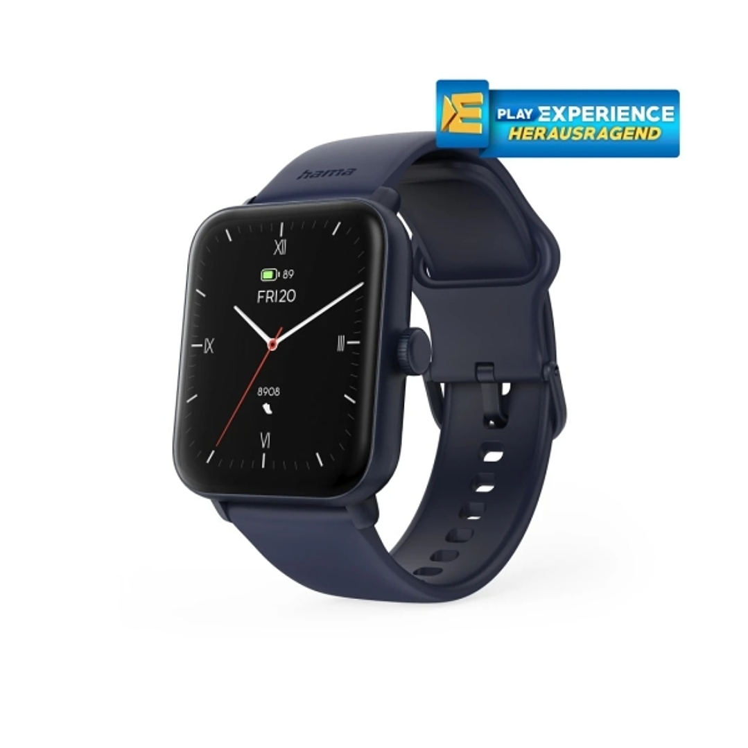 Hama 6010 Reloj Inteligente Smartwatch - Bluetooth 5.3 - Bateria 350mAh - Pantalla TFT 1.65