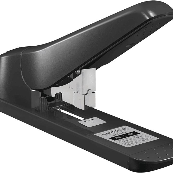 Rapesco 1063 AV-45 Grapadora de Gruesos - Capacidad para 115 Hojas - Grapado Cerrado - Carga Trasera - Color Negro 1