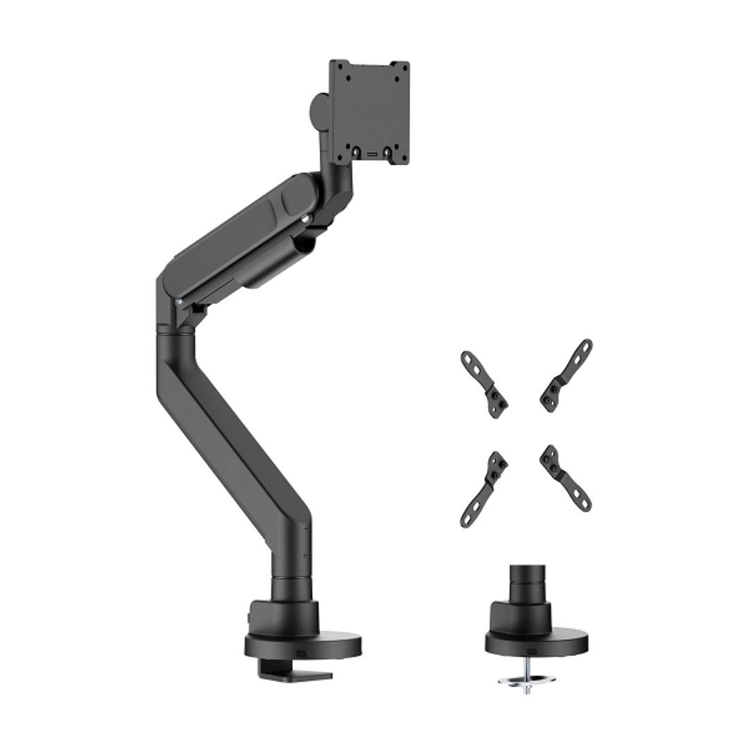 Aisens Soporte de Mesa PRO Contrapeso Giratorio e Inclinable para Monitor/TV 27kg (3 Pivotes - 1 Brazo) de 24-57 - Color Negro 1