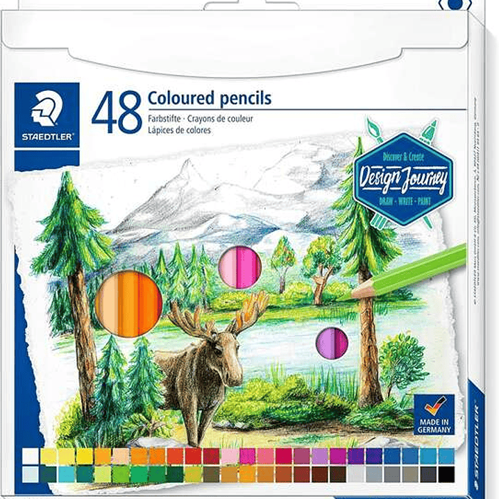 Staedtler 146C Pack de 48 Lapices de Colores - Mina Suave - Colores Surtidos 1