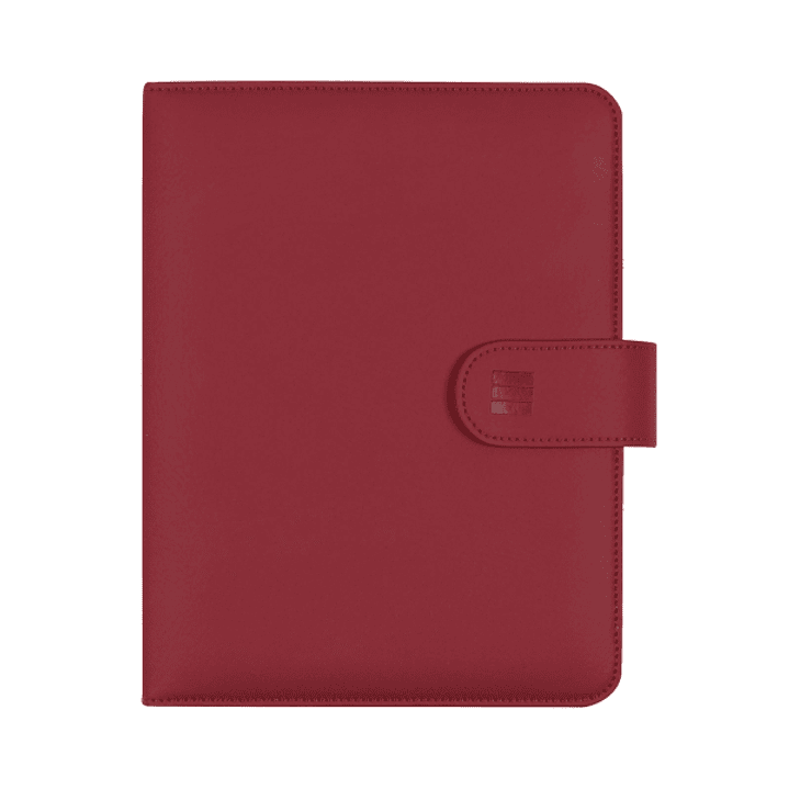 Finocam Open Troya Agenda Organizador en Catalan - Anual 2026 - Formato 1000 - 205x43x249mm - Semana Vista en Vertical - Color Burdeos 1