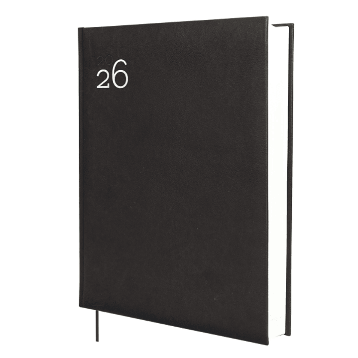 Finocam Dynamic Milano Agenda Profesional Internacional - Anual 2026 - Tapa Dura Acolchada - Formato Y12 - 214x47x275mm - 2 Paginas por Dia - Color Ne 1