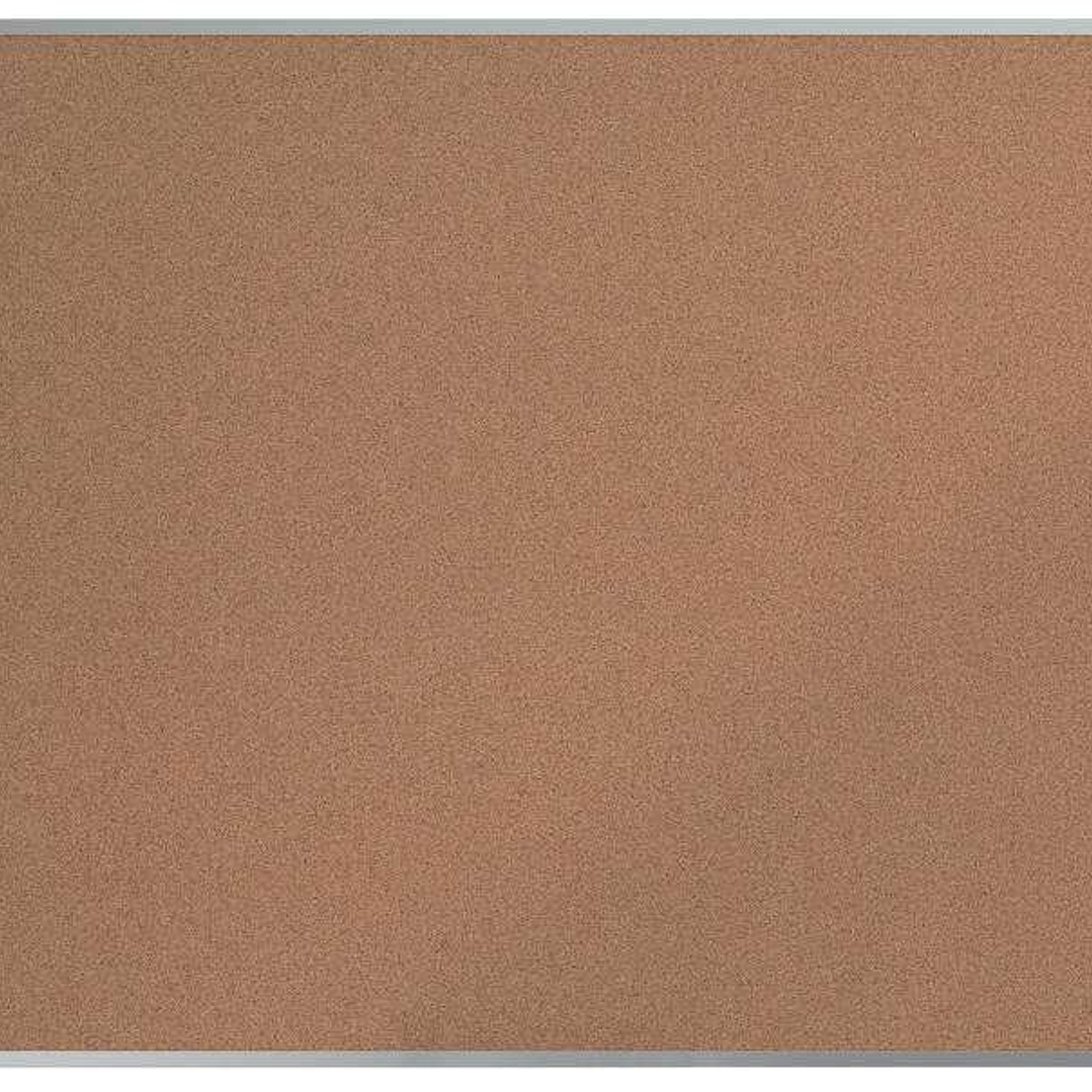Nobo Essence Tablero de Anuncios de Corcho 1200x900mm - Montaje en Esquinas - Superficie de Corcho - Marco de Aluminio Anodizado - Color Natural 1