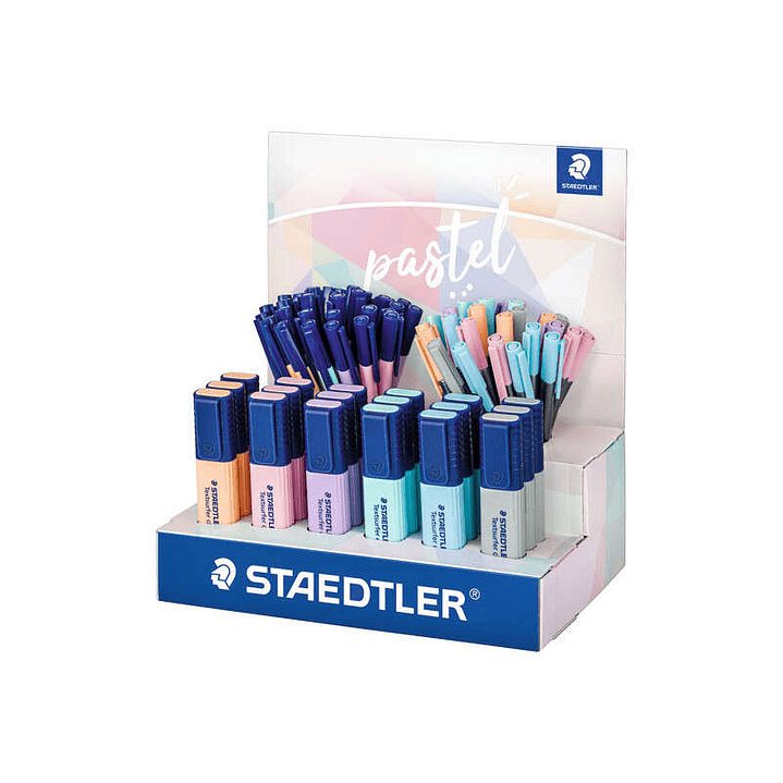 Staedtler Expositor con 78 Rotuladores Pastel - Modelos Textsurfer Classic, Triplus, Triplus Fineliner - Colores Surtidos 1