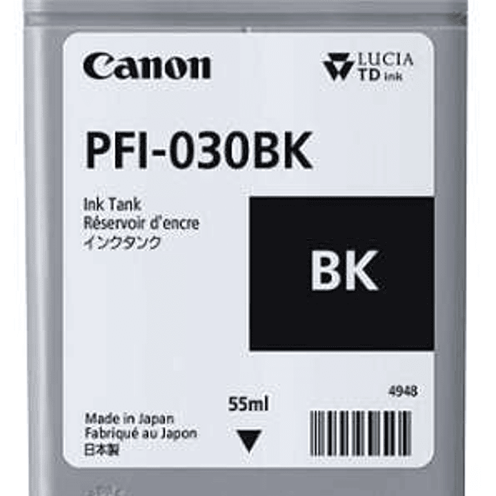 Canon PFI030 Negro Cartucho de Tinta Original - 3489C001 1
