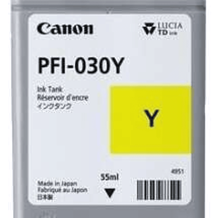 Canon PFI030 Amarillo Cartucho de Tinta Original - 3492C001 1