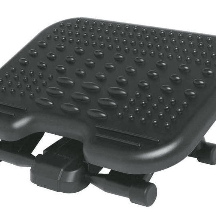 Kensington Reposapies Solemassage - Altura Ajustable 7,5-12,5cm - Inclinacion 30 Grados - Superficie Estimulante - Color Negro 1