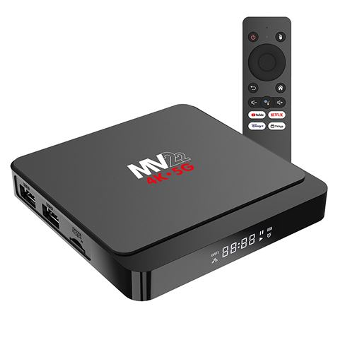 Muvip MV22 Mini PC Smart TV 4K 5G - Android 14 - Quad Core - 2GB RAM - 16GB - Color Negro 1