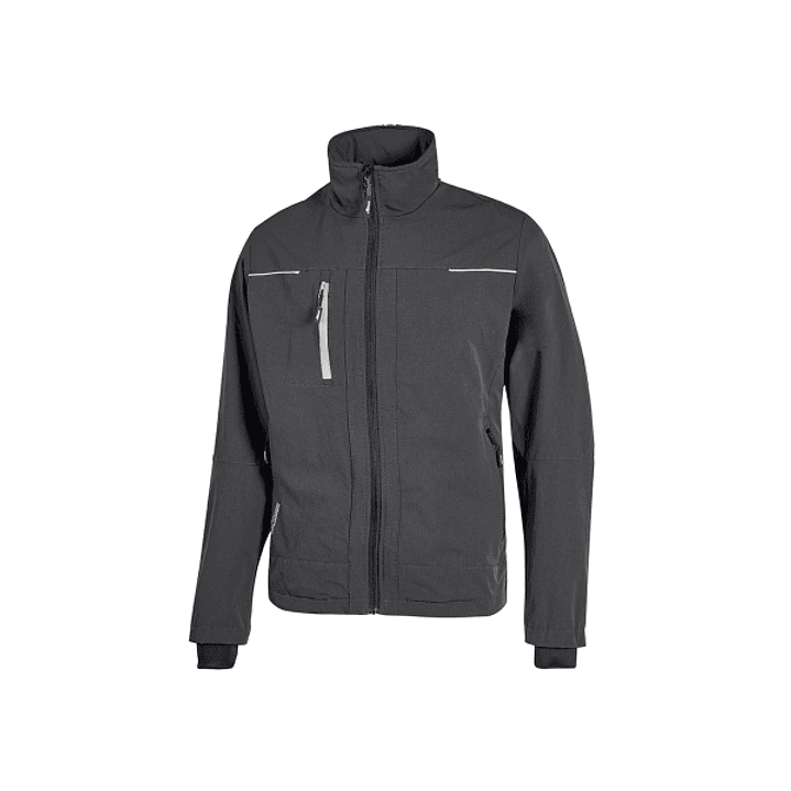 Upower Pluton Chaqueta de Tela Resistente - Talla 4XL - Suave, Repelente al Agua, Transpirable, Secado Rapido, Bolsillos Practicos, Capuchon Retractil 1