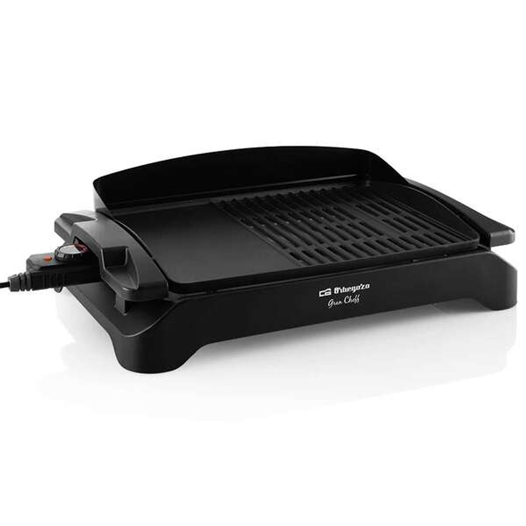 Orbegozo BC 4000 Barbacoa Electrica de Sobremesa - Potente y Versatil para Grandes Reuniones - Doble Zona de Grill y Plancha - Facil Limpieza y Seguri 1
