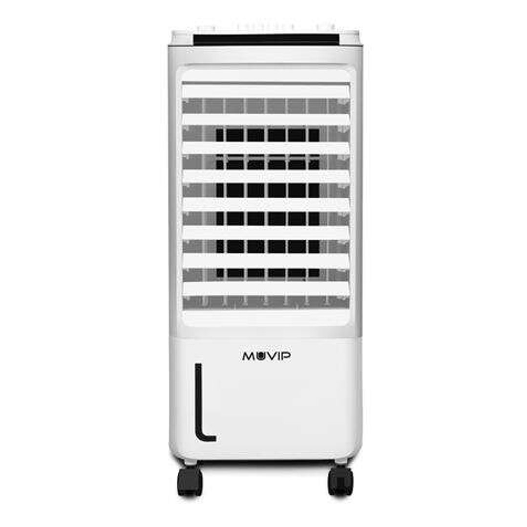 Muvip Climatizador 7.5 Litros, 80W, 3 Velocidades, Oscilación 70º, Temporizador, Humidificador, Caudal 280m³/h, con Ice-Pack 1