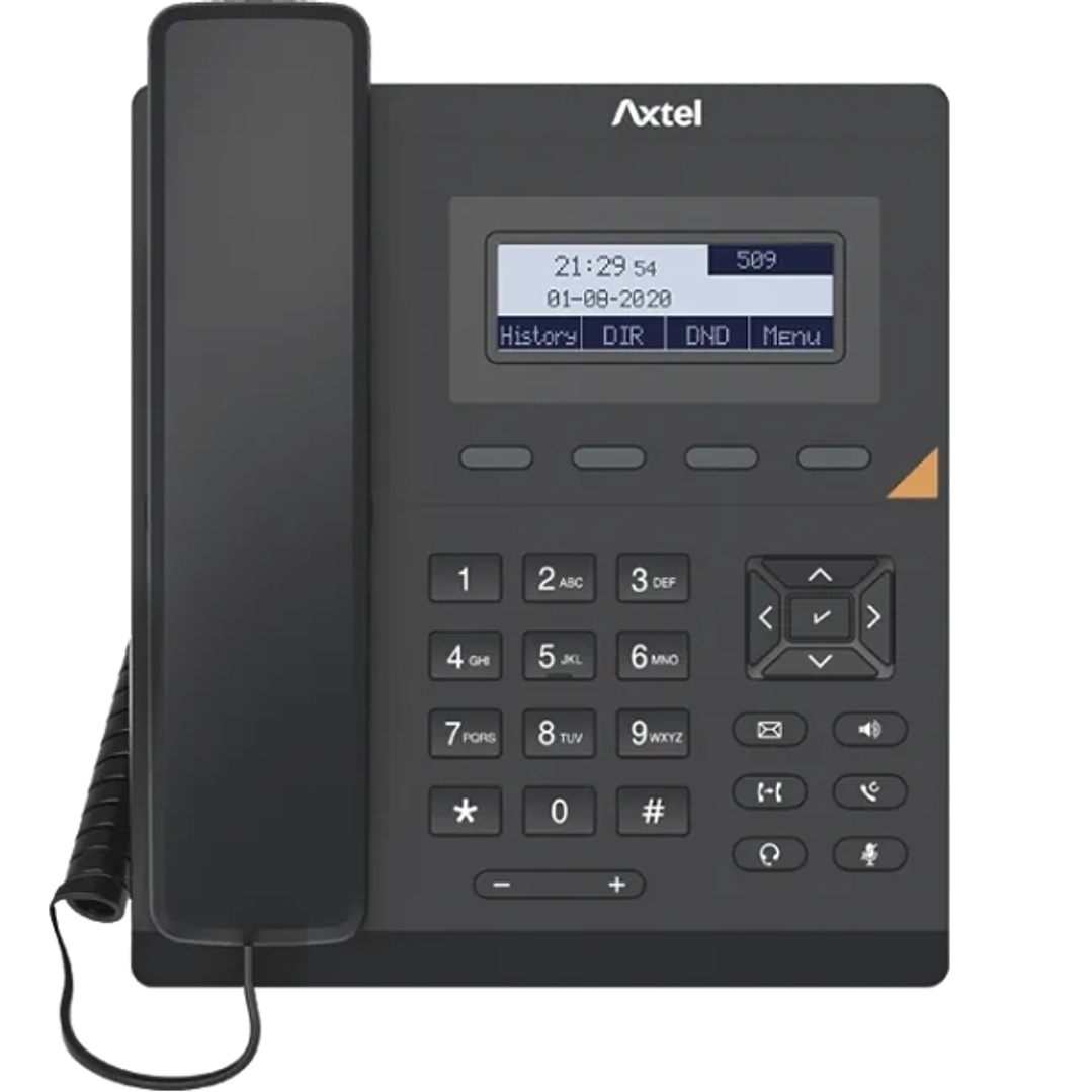 Axtel AX-200 Telefono fijo IP - PoE - 1000 Entradas - Color Negro 1