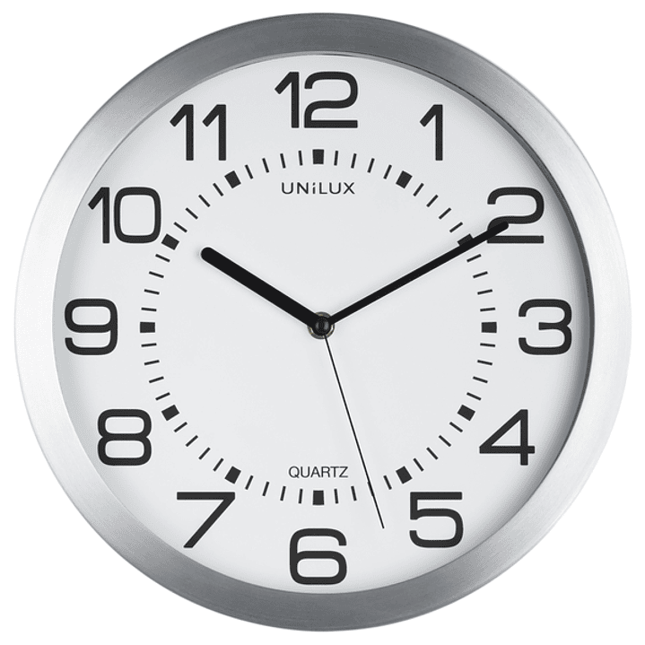 Unilux Reloj Retroiluminado Moon - Diseño Retro - Funcion de Retroiluminacion - Estilo Moderno - Color Blanco 1