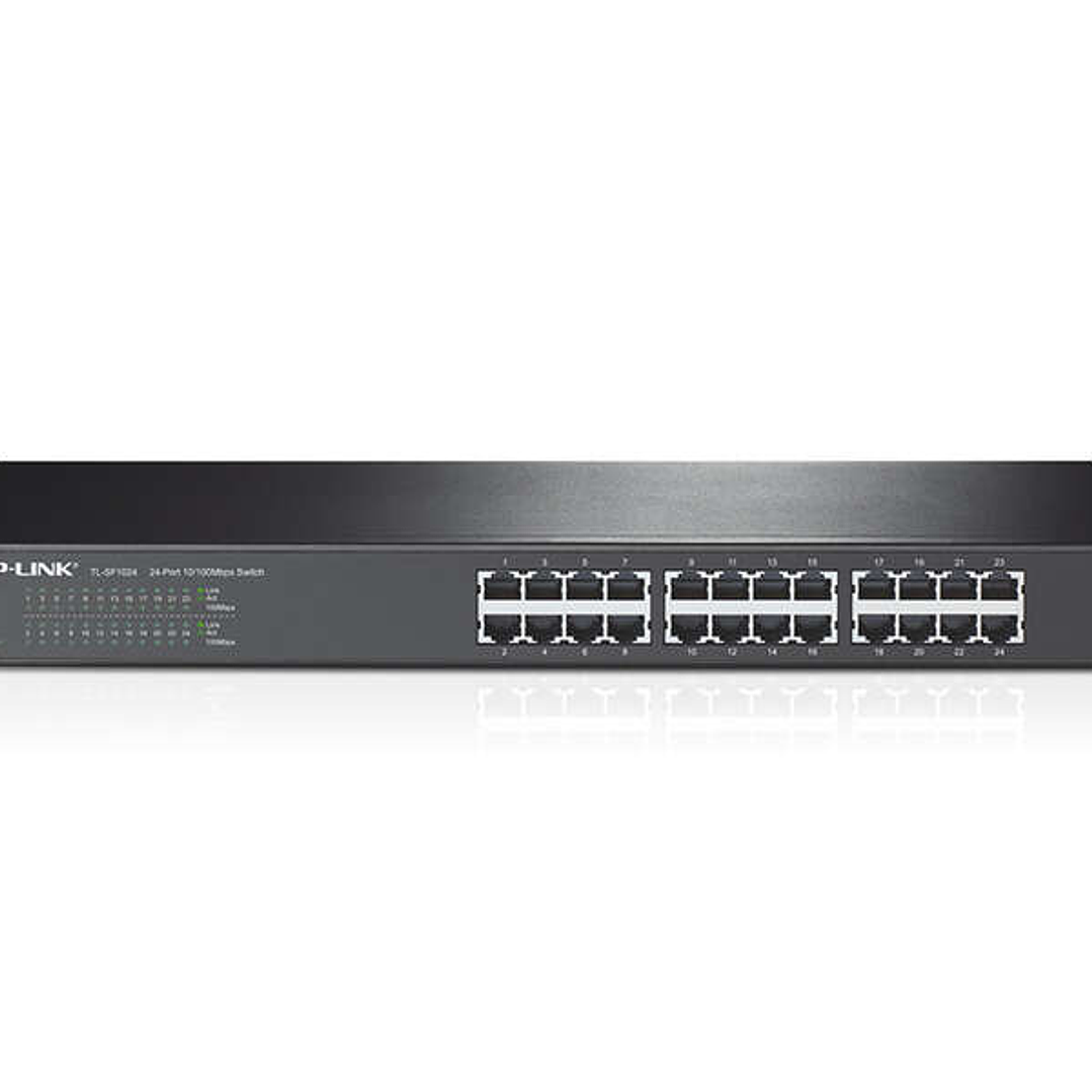 TP-Link Switch para Bastidor - 24 Puertos a 10/100 Mbps - Tecnologia Verde 1
