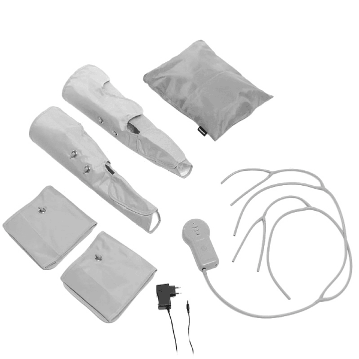 Innovagoods Maspres Masajeador de Piernas por Compresion de Aire - Cable 90cm - Presion hasta 96kPa - 4 Niveles de Intensidad - Bolsa de Transporte -  1