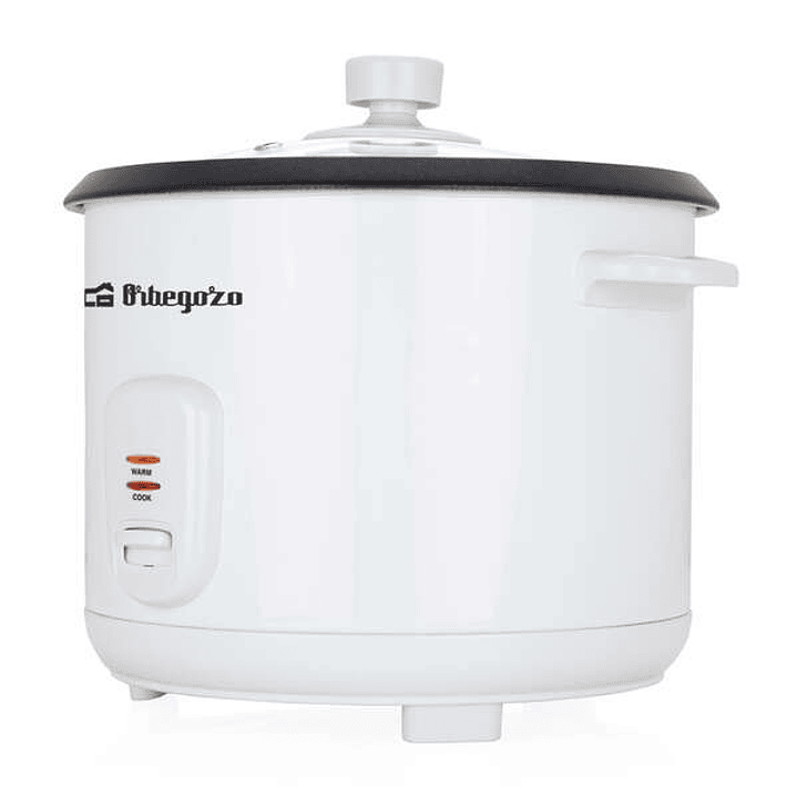 Orbegozo CO 3031 Cocedor de Arroz - Cocina Arroz sin Pegarse - Capacidad 1.8L - Vaporera Incluida - Apagado Automatico - Durabilidad y Excelencia 1