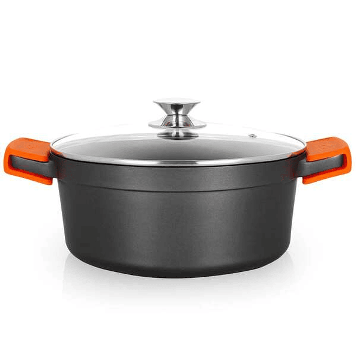 Orbegozo CDH 3028 - Cacerola de Aluminio Fundido - Cocina con Seguridad y Versatilidad - Antiadherente y Apta para Todo Tipo de Fuegos 1