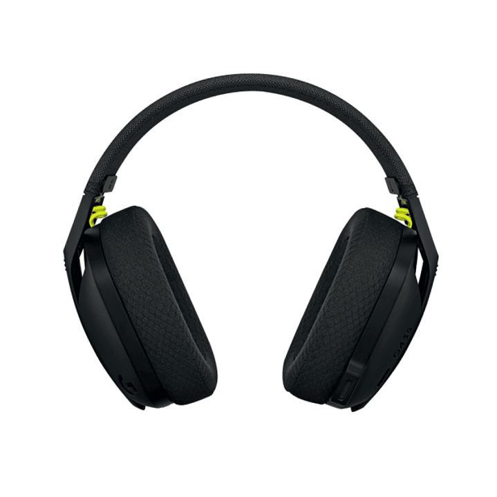 Logitech G435 Auriculares Gaming Inalambricos - Diadema Ajustable - Bluetooth LightSpeed - 2 Microfonos - Color Negro y amarillo fluorescente 1