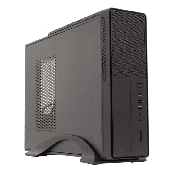 Unykach UK2010 Caja Torre ITX, MicroATX - Fuente de Alimentacion 450W Incluida - Tamaño Disco Soportado 3.5