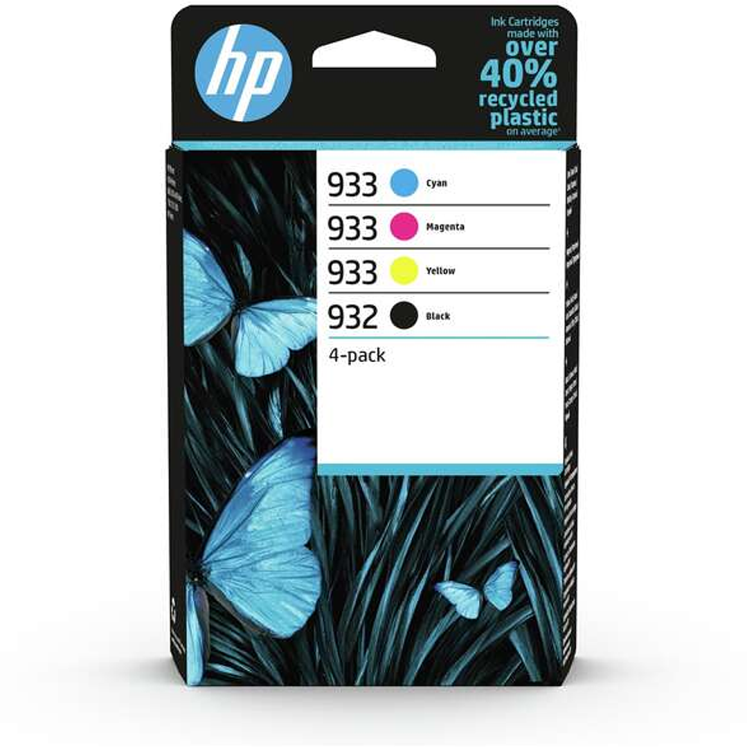 HP 932 + 933 Pack de 4 Cartuchos de Tinta Originales - 6ZC71AE 1