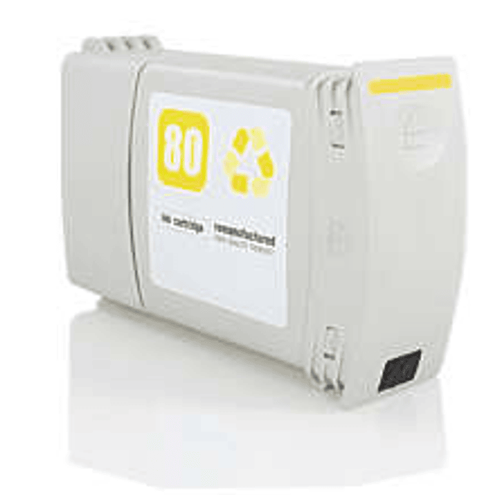 Generico HP 80 Amarillo Cartucho de Tinta - Reemplaza C4848A 1