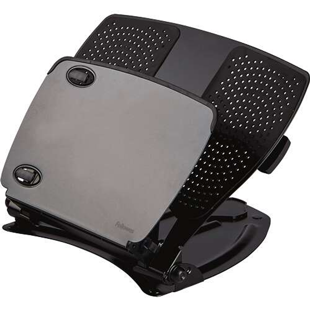 Fellowes Professional Series Soporte para Portatil - Ajustable en 9 Alturas - 4 Puertos USB Incorporados - Ranuras de Ventilacion - Plegable - Color N 1