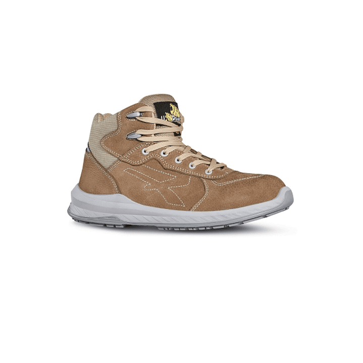 Upower Rebel S ESD Calzado de Seguridad Confortables - Talla 37 - Piel Nubuck Hidrofuga, Puntera Airtoe Composite, Antiperforacion, Suela Antideslizan 1