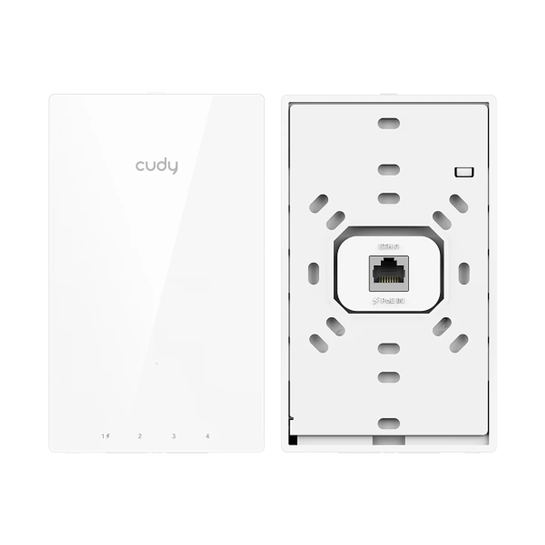 Cudy AC1200 Punto de Acceso para Pared - Doble Banda hasta 1167Mbps - WiFi 5 - Cobertura 60m2 - Soporta hasta 40 Dispositivos - PoE Pasivo - Autoreini 1