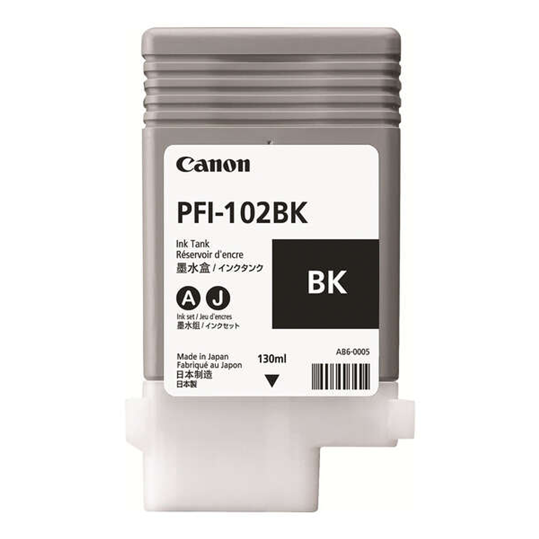 Canon PFI102 Negro Cartucho de Tinta Original - 0895B001 1
