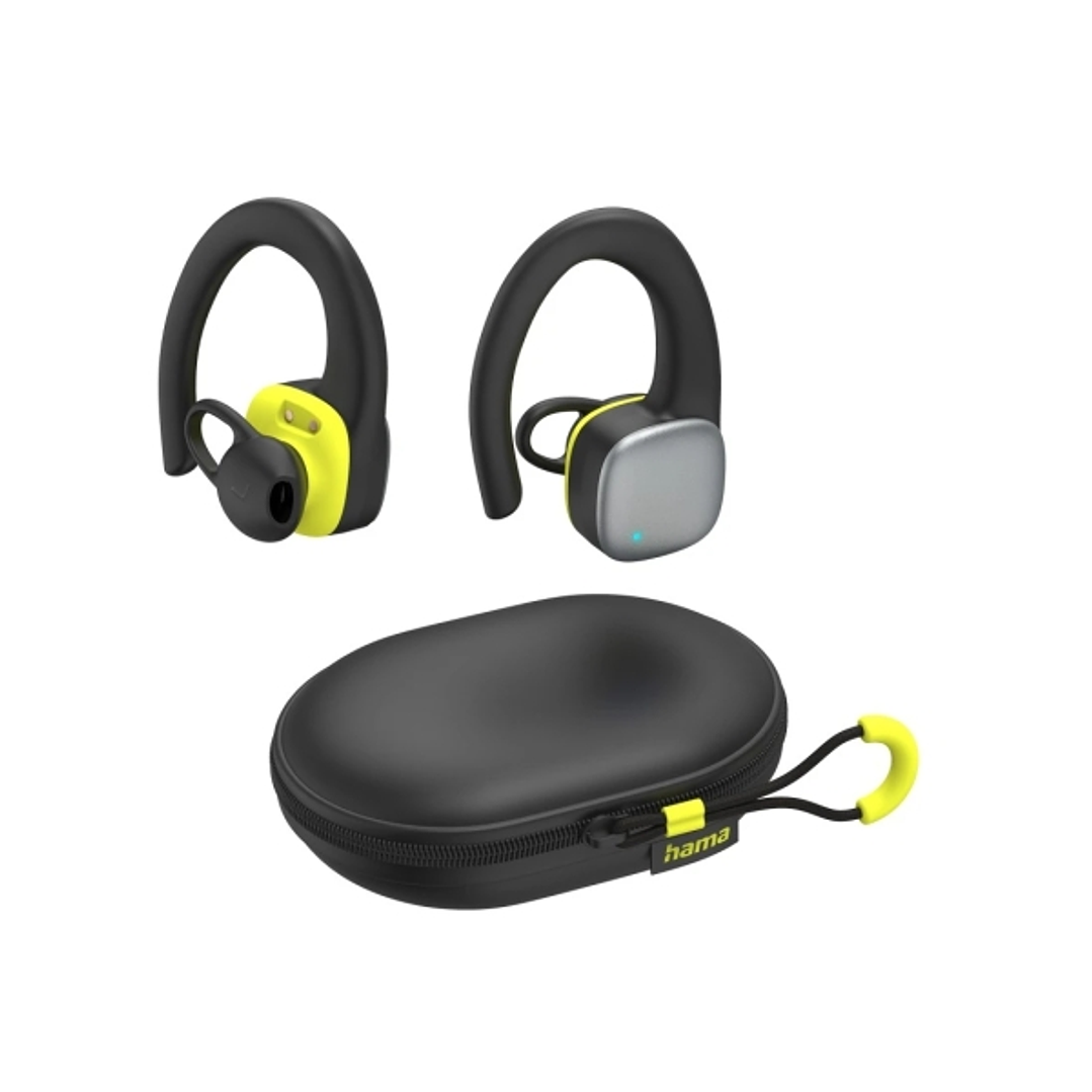 Hama Spirit Athletics Auriculares Deportivos - Bluetooth - Autonomia hasta 7h - Microfono Omnidireccional - Rango 10m - IPX5 - Asistente de Voz - Carg 1